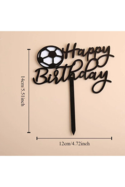 Choice A 1PC Acrylic Football Cake Topper for Boys Cartoon Soccer Birthday Pa...