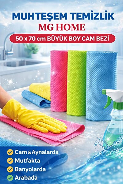 VENON 50X70 BÜYÜK BOY 🌟Cam Bezi Kenarları Dikişli İz Bırakmayan Cam Araba Ay...
