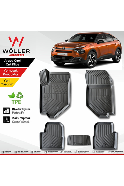 wöller Citroen C4 Paspas 2021 2026 Arası Uyumlu 3d Havuzlu Paspas