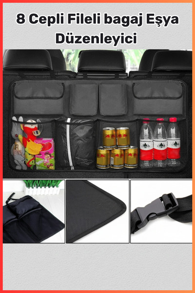 Ankaflex Araç Içi Bagaj Eşya Düzenleyici Oto Bagaj Organizer Çanta Eşya Çanta...