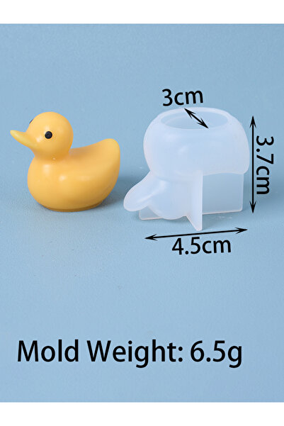 Choice قوالب سيليكون صغيرة ثلاثية الأبعاد على شكل بطة صغيرة لصنع الشموع، أداة...