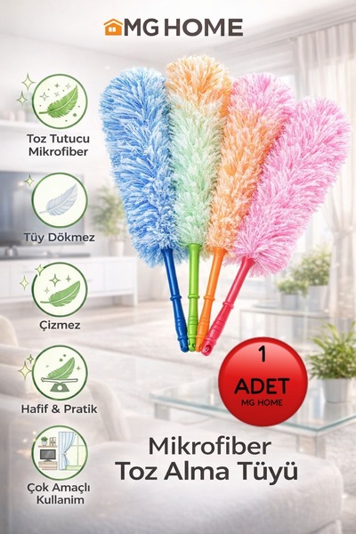 VENON 🌊Pratik Mikrofiber Anti-Statik Bükülebilen Toz Alma Püskülü Toz Alma F...