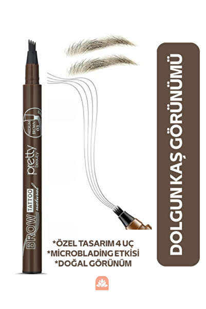 Güzellik Deposu Kalıcı Kilit Kaş Boyası Kalemi Suya Dayanıklı Doğal Görünüm -...