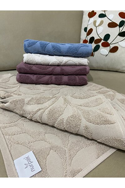 Nurpak 50x90 2'Lİ BEJ HAVLU SETİ