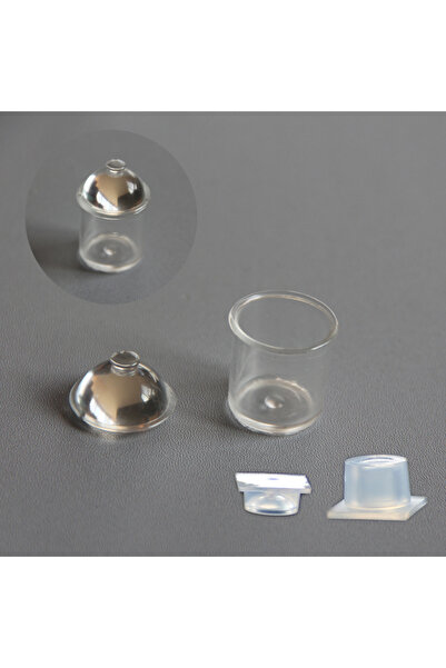 Choice Mini Jar 4 Cute Mini 3D Jar with Lid Silicone Resin Casting Molds Clear Small Bottle Molds for Epoxy