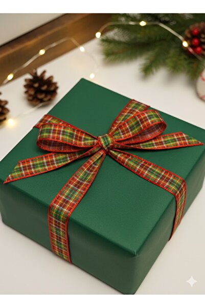 satab French Plaid Ribbon /Decorative Ribbon /Christmas Decoration 15mm Red