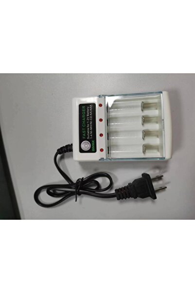 Choice شاحن بطاريات ذكي قابل لإعادة الشحن، يعمل بجهد 220 فولت، مزود بأربعة من...