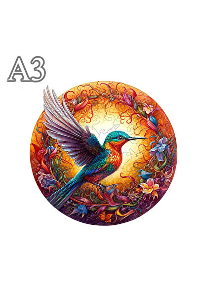 Choice أحجية حيوانات خشبية بحجم A3، أحجية طيور دائرية فريدة وغامضة، هدية مثال...