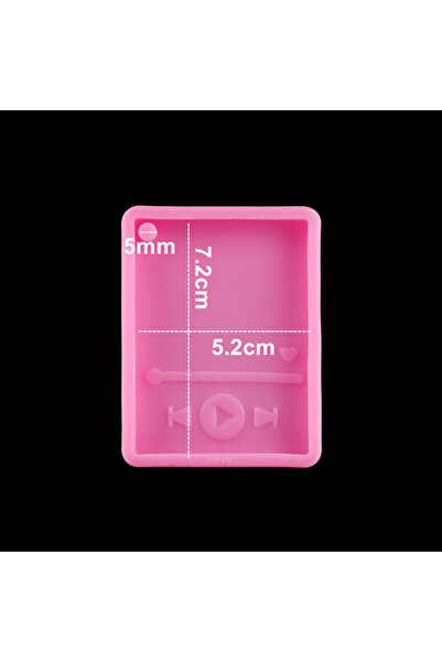 Choice Pink Player Epoxy Resin Player Mold Keychain Casting Silicone Mould Polymer Clay Crafts Molds for Re