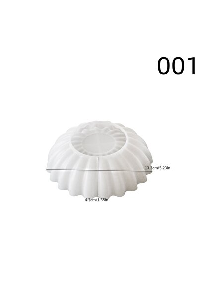 Choice 1 DIY Lace Storage Bowl Silicone Molds Gypsum Candle Base Pottery Folding Wave Plate Desktop Table .