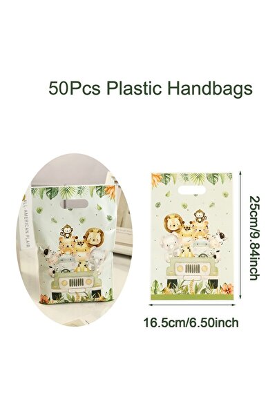 Choice كما هو موضح، 50 قطعة، 10/20/50 قطعة، أكياس هدايا بتصميم حيوانات الغابة...