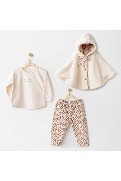 andywawa Baby Girl 3-Piece Set Ecru