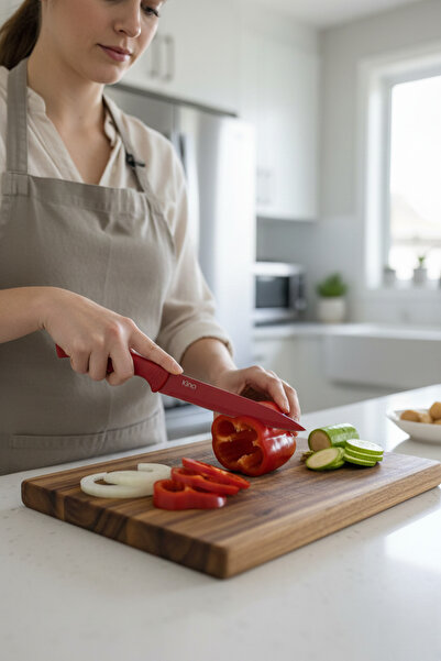Kino Slicing Knife Red Color (24 Cm)