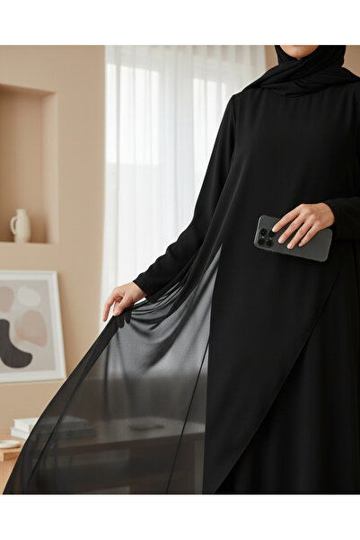 Modamorfo فستان طويل نسائي بتفاصيل من الشيفون - 12447ELB