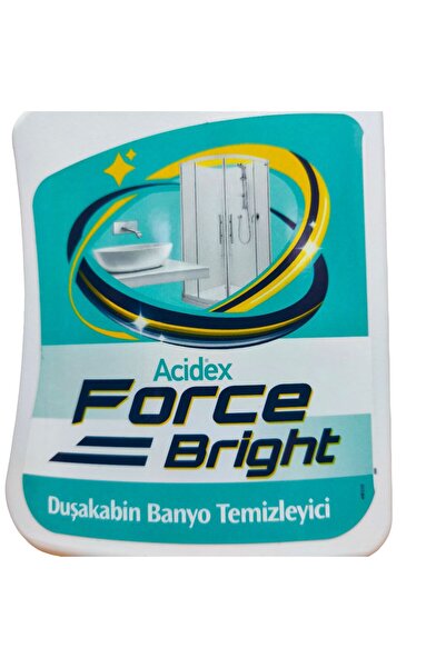 Acidex Force Bright Kullanıma Hazır Duşakabin Banyo Köpüklü Asidik Kireç Temizleyici