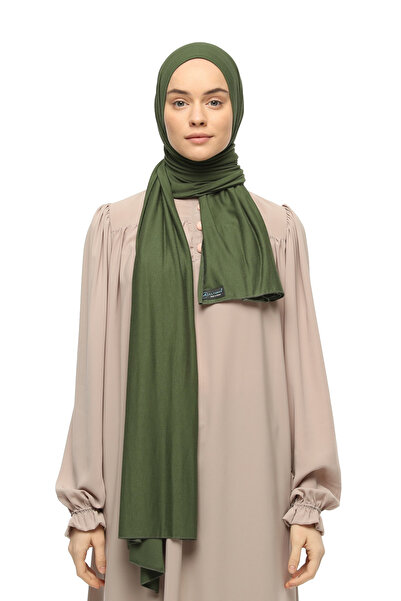 Altobeh حجاب شال قطني ممشط كاكي عادي