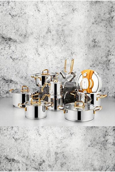 ÖZLİFE ÖzLife Enza 18 Parça Sade Gold Çeyiz Seti