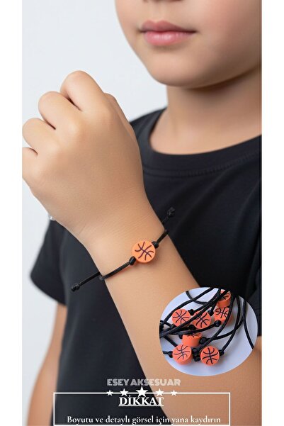 Esey Dizayn Basketbol 10 Adet Spor Bileklik Ayarlanabilir İpli