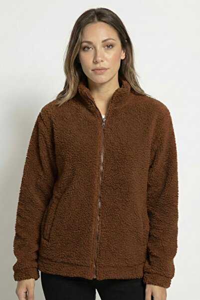 MBEY1989 Dik Yakalı Cepli KALIN Peluş Mont UNISEX