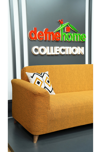 defnehome collection Jakar Kumaş Lastikli Kayma Yapmayan 3 Kişilik 1 Adet Büy...