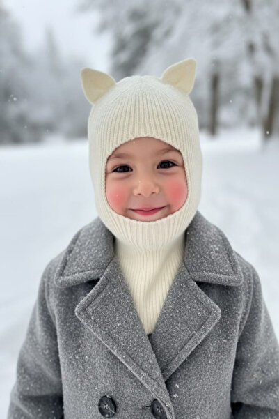 meriç bebe - bütün çocuklar melektir. mrc Kedi Kulaklı Kışlık Balaklava Triko...