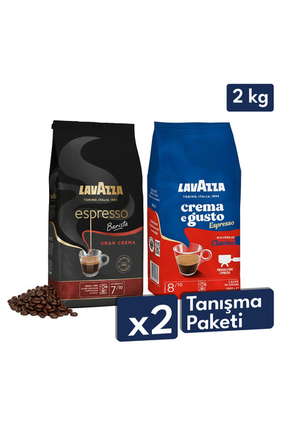 LavAzza Crema e Gusto Classico + Espresso Barista Gran Crema Çekirdek Kahve (...