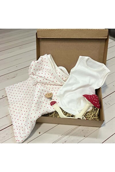 RYZE ÇOCUK Mushroom Baby Gift Set Red