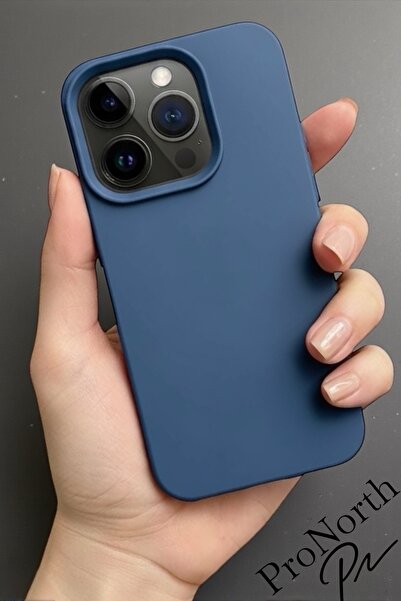 ProNorth Iphone 15 PRO Uyumlu Kılıf Logolu Lansman Soft Yumuşak Içi Kadife Si...