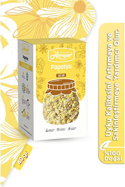 Harmanlı Baharat 40gr Papatya Bitki Çayı Uyku Kalitesini Artırmaya ve Sakinleştirmeye Destek Olur