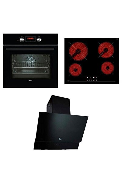 Teka Ankastre Set Chef 9 ; HAK 627 BK Ankastre Fırın, TZ 6415 Ankastre Ocak, ...