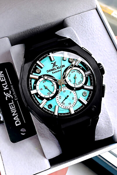 Daniel Klein ساعة يد رجالية حصرية مقاومة للماء من السيليكون هدية سوار DKE2138C1