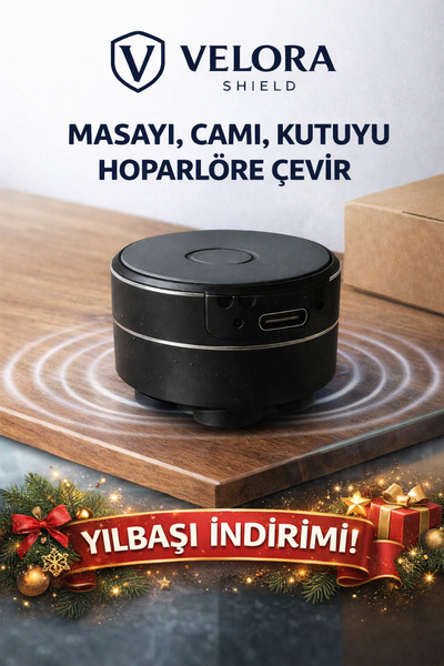 VELORASHILD Kemik İletim Bluetooth Mini Hoparlör | Her Yüzeyi Hoparlöre Dönüştüren, Portatif & Suya Dayanıklı