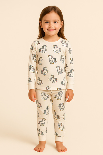 Katia&Bony Σετ πιτζάμες με μονόκερο για κορίτσια