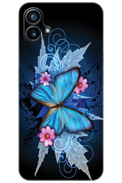 NOTHING Phone 1 Uyumlu Kılıf Desen Baskılı Silikon Kelebek Resim STK:550 CP-Z1nqIUd