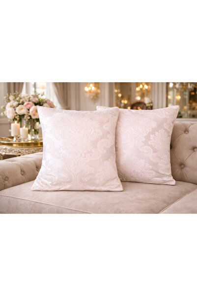 Çeyiz Bahçesi Διακοσμητικό Σετ Ριχτάρι Σενίλ Κρέμα 2 40&40