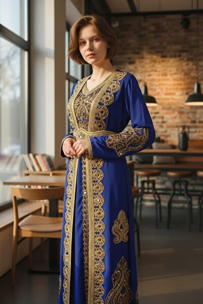 MODA Великий розмір з поясом, місцеве весільне та ханальне вбрання