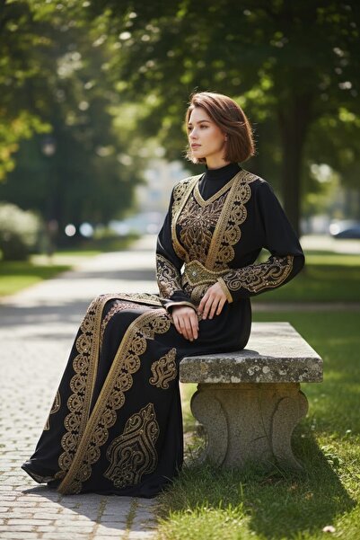 MODA Великий розмір з поясом, місцеве весільне та ханальне вбрання