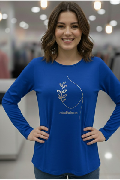 Barato Trend Büyük Beden Pamuklu Kumaş Premium Bluz