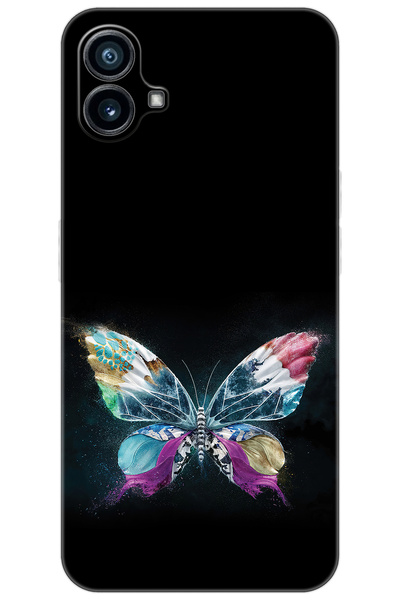 NOTHING Phone 1 Uyumlu Kılıf Desen Baskılı Silikon Kelebek Resim STK:548 CP-mmwkxLZ