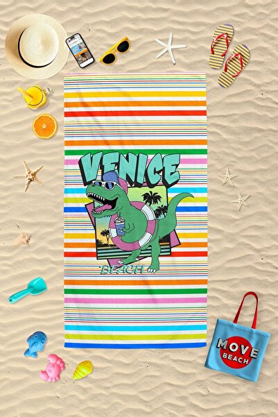 MoveBeach Παιδική πετσέτα θαλάσσης με σχέδια, πετσέτα μπάνιου