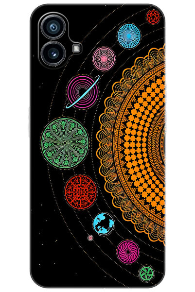 NOTHING Phone 1 (2023) Uyumlu Kılıf Desen Baskılı Silikon Gezegenler Tasarım ...
