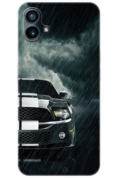 NOTHING Phone 1 Uyumlu Kılıf Desen Baskılı Silikon Mustang STK:290 CP-IJJDJky