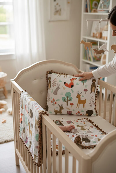 FG Store بطانية ووسادة من الموسلين بطبقة مزدوجة متعددة الأغراض من القطن 100%