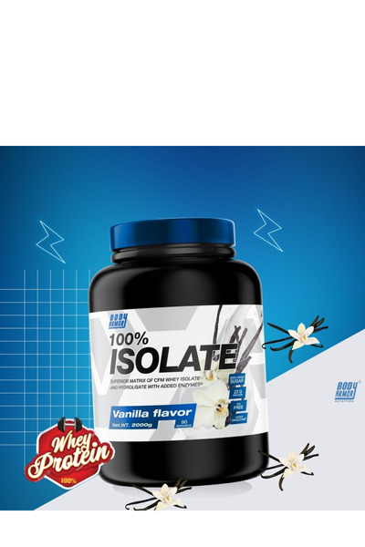 Body Armor Nutrition Whey Protein Powder Isolate 100%,Vanilla - 23 Grams of Protein - 80 Servings-2000 Grams