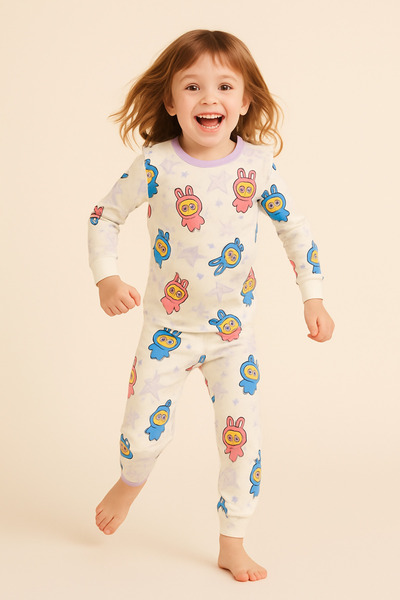 Katia&Bony Σετ πιτζάμες με σχέδιο Labubu για κορίτσια