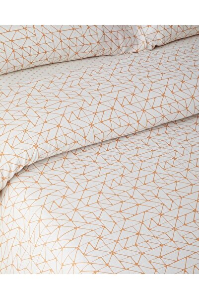 English Home Trio Shape Easy-Iron Single Duvet Cover Set 160X220 cm Orange (1...