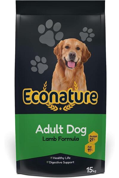 Econature Plus Yetişkin Kuzulu Köpek Maması 15 Kg