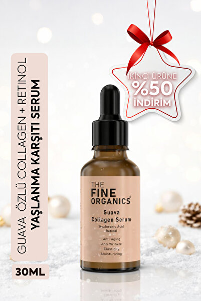 THE FINE ORGANICS Guava Özlü Collagen + Retinol Yaşlanma Karşıtı Serum 30ml