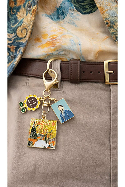 zeph store Van Gogh Buğday Tarlası Anahtarlık