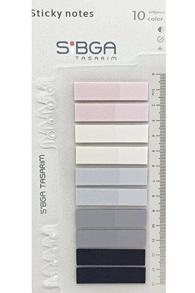 sibga tasarım Şeffaf Postit Post Iit Kitap Ayracı Ayraç plastik Postit Sticker Not Kağıdı 200 Yaprak
